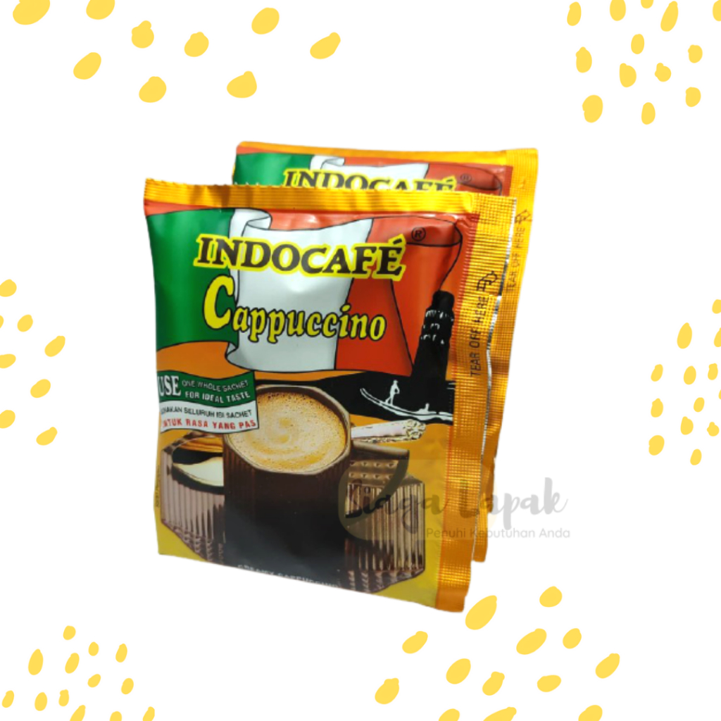 

Indocafe Cappuccino 1 RENTENG ISI 10 PCS Kopi Gula Coklat Susu Skim Krimer [BELI BANYAK LEBIH MURAH]