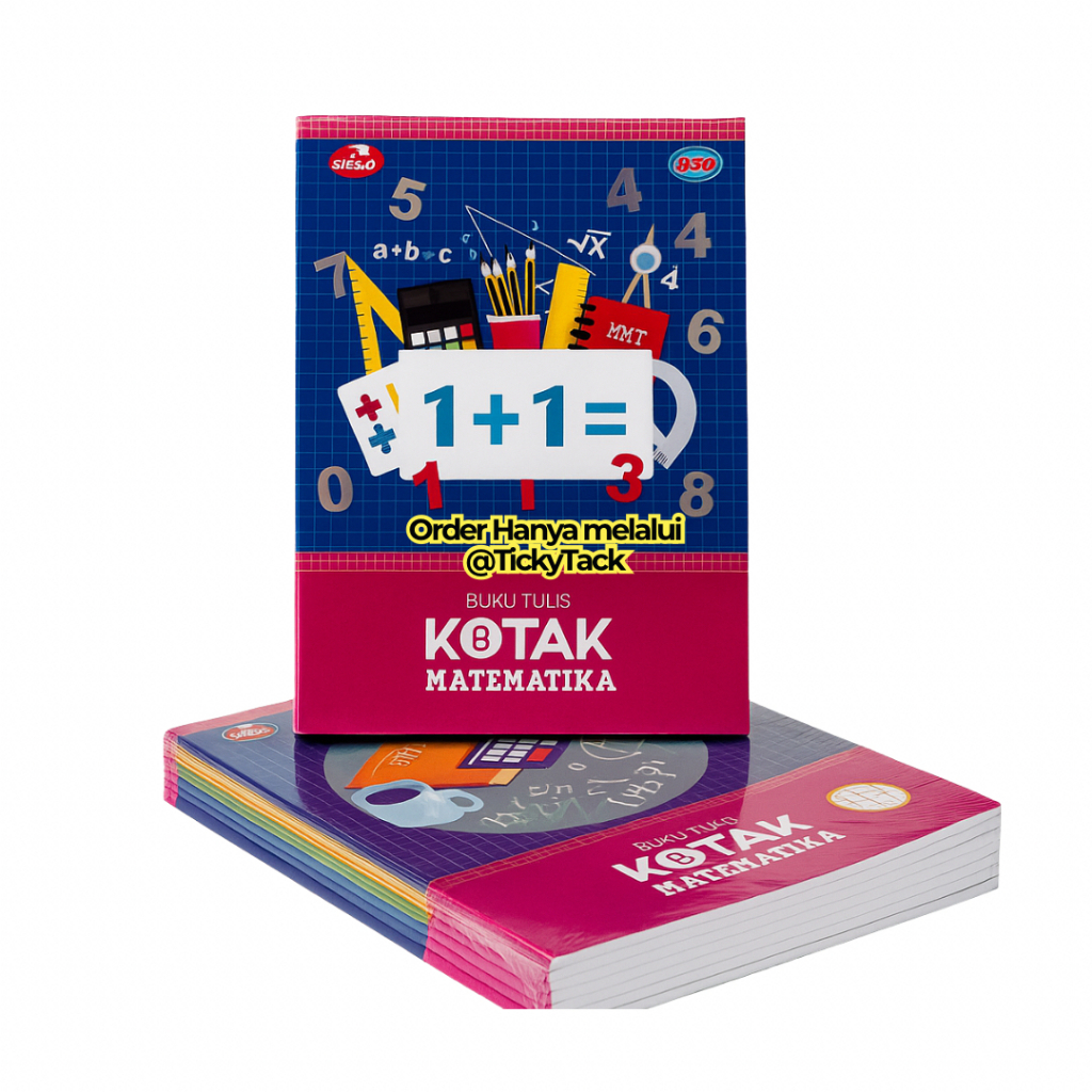 

023 Buku Tulis Kotak Kecil Matematika SIDU 1 Pack Isi 10 Buku – Buku Tulis Strimin, Praktis & Berkualitas!