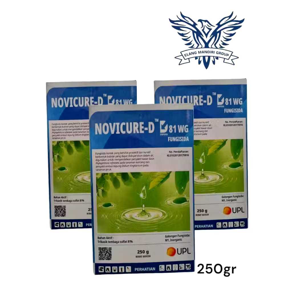 Novicure-D WG 81 250gr Tribasik Tembaga Sulfat 81% Bakterisida Fungsida untuk tanaman UPL