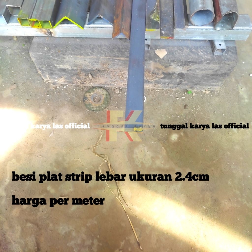Plat Besi Tebal 3mm  Lebar 25mm Panjang 100cm Besi Plat Strip Plat Eceran Potongan Logam Eceran