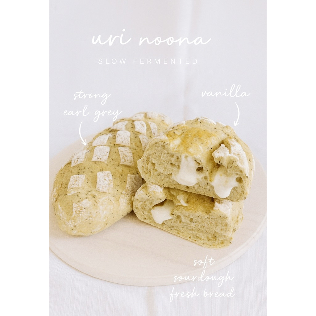 

Sourdough earl grey vegan white chocolate 100% ragi alami bukan hybrid