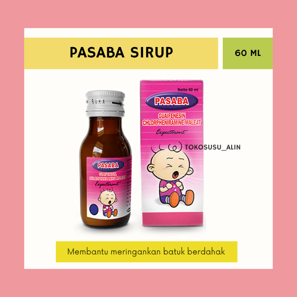 PASABA EXPECTORANT SIRUP 60 ML / MERINGANKAN BATUK BERDAHAK ANAK