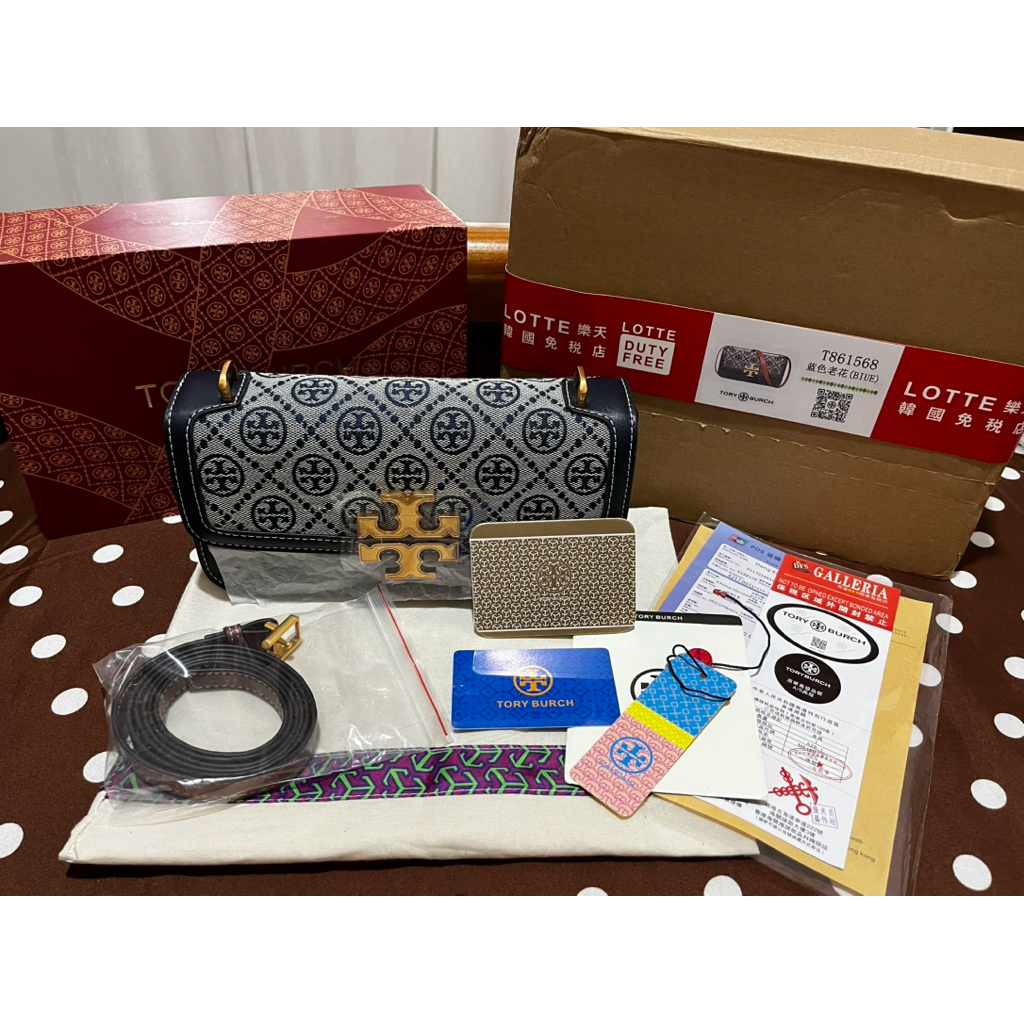 [NEW] Tas TB Eleanor T Monogram Rectangular Sling Bag Premium Quality
