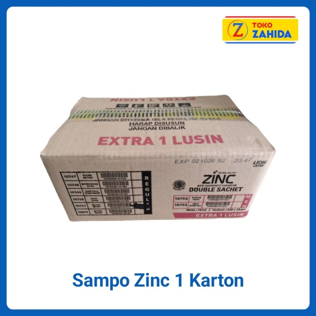 TERMURAH Shampoo Sampo Zinc Sachet 1 Dus isi 21 Renteng