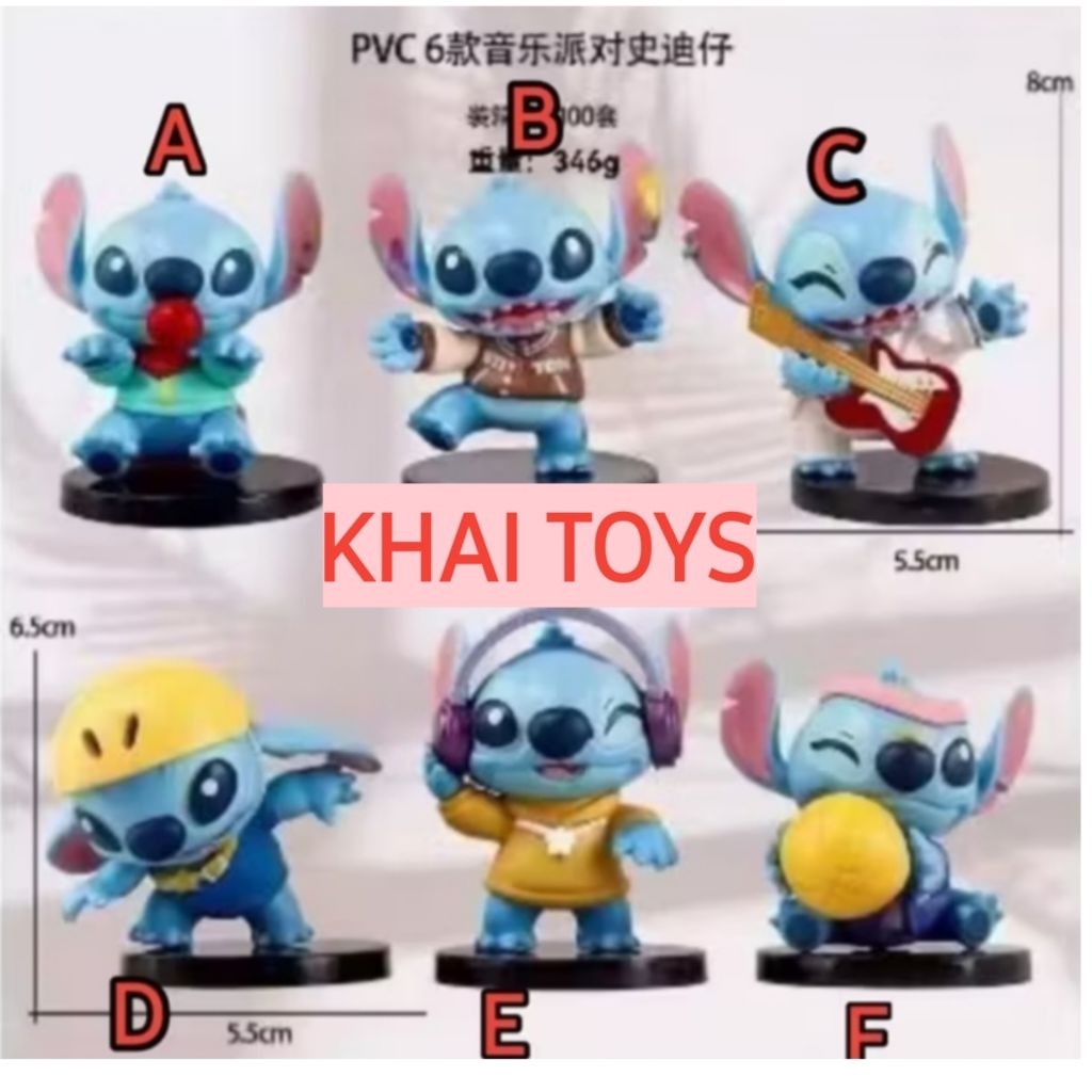 Stitch Action Figure Chibi   Figure Lilo & Stitch KONDISI BARU