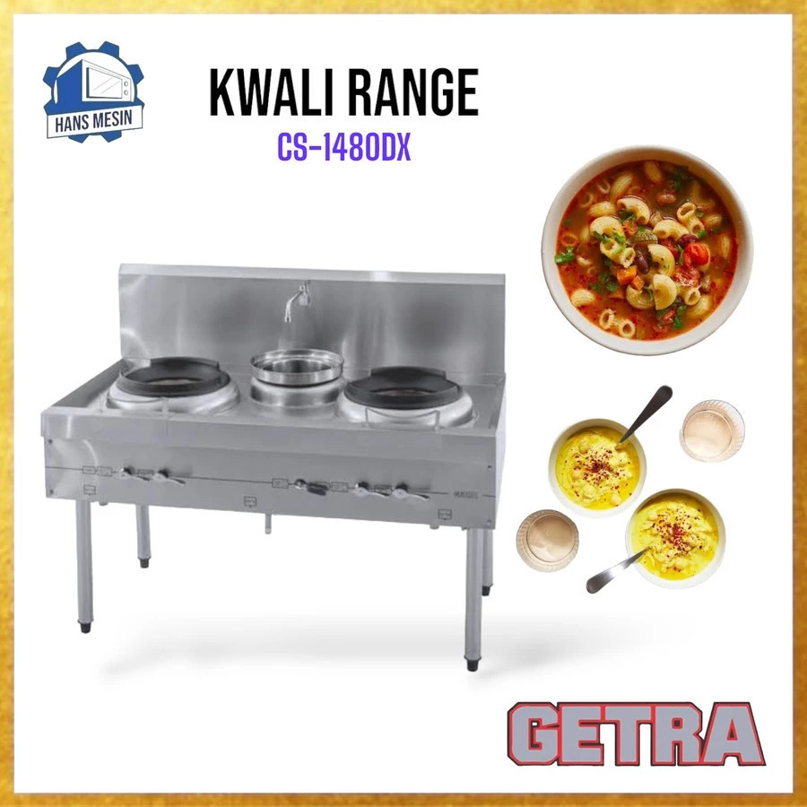 GAS KWALI RANGE 2 TUNGKU (GETRA) CS-1480DX / CS1480DX / CS 1480 DX