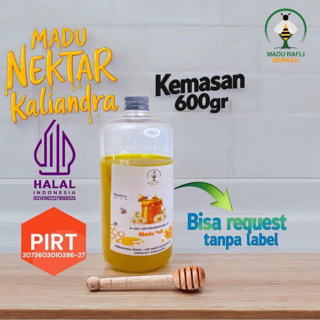 

madu kaliandra 600 gr nektar bunga kaliandra raw honey original madu asli