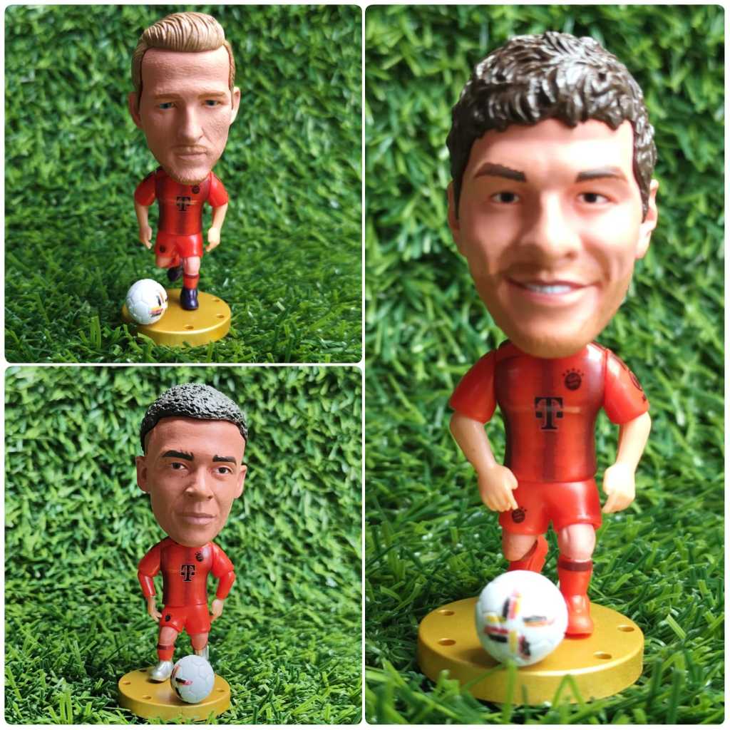 Figure Kodoto  Miniatur Pemain Bola Club Bayern Munchen Xabi Alonso Thomas Muller Kane Musiala Merk 