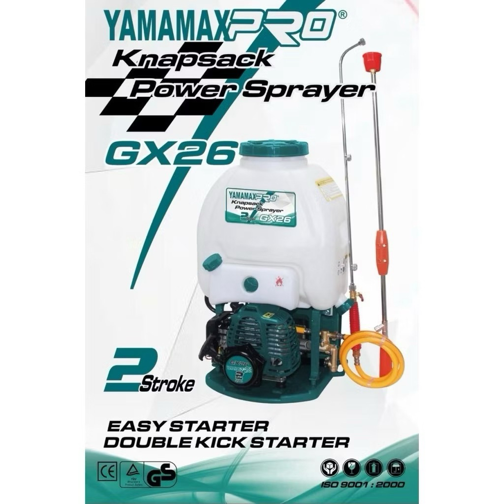 Mesin Semprot Hama knapsack power Sprayer 20 L Yamamax pro/ KNAPSACK SPRAYER 2TAK GX 26