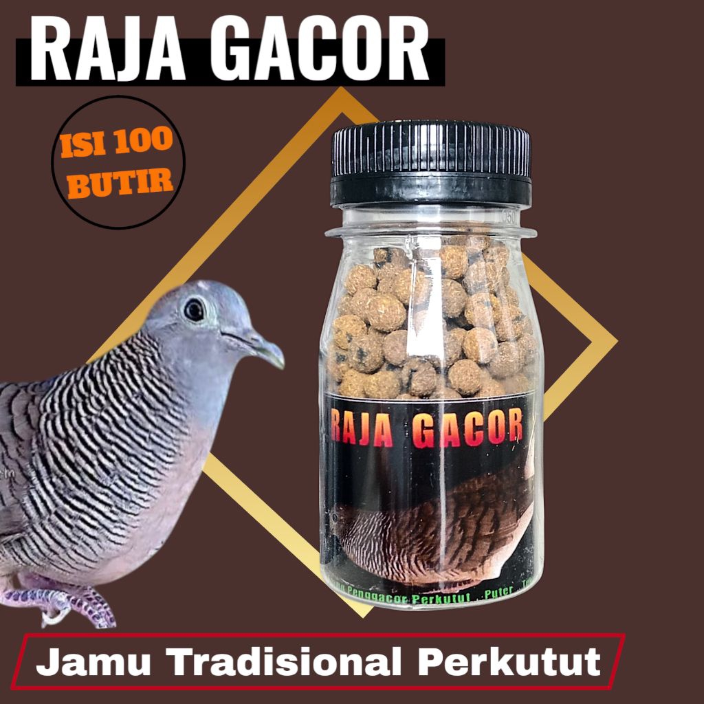 (PROMO 10 Merk) Jamu Perkutut Warisan Leluhur isi 100 Pil Tradisional crystal plong jago manggung bo
