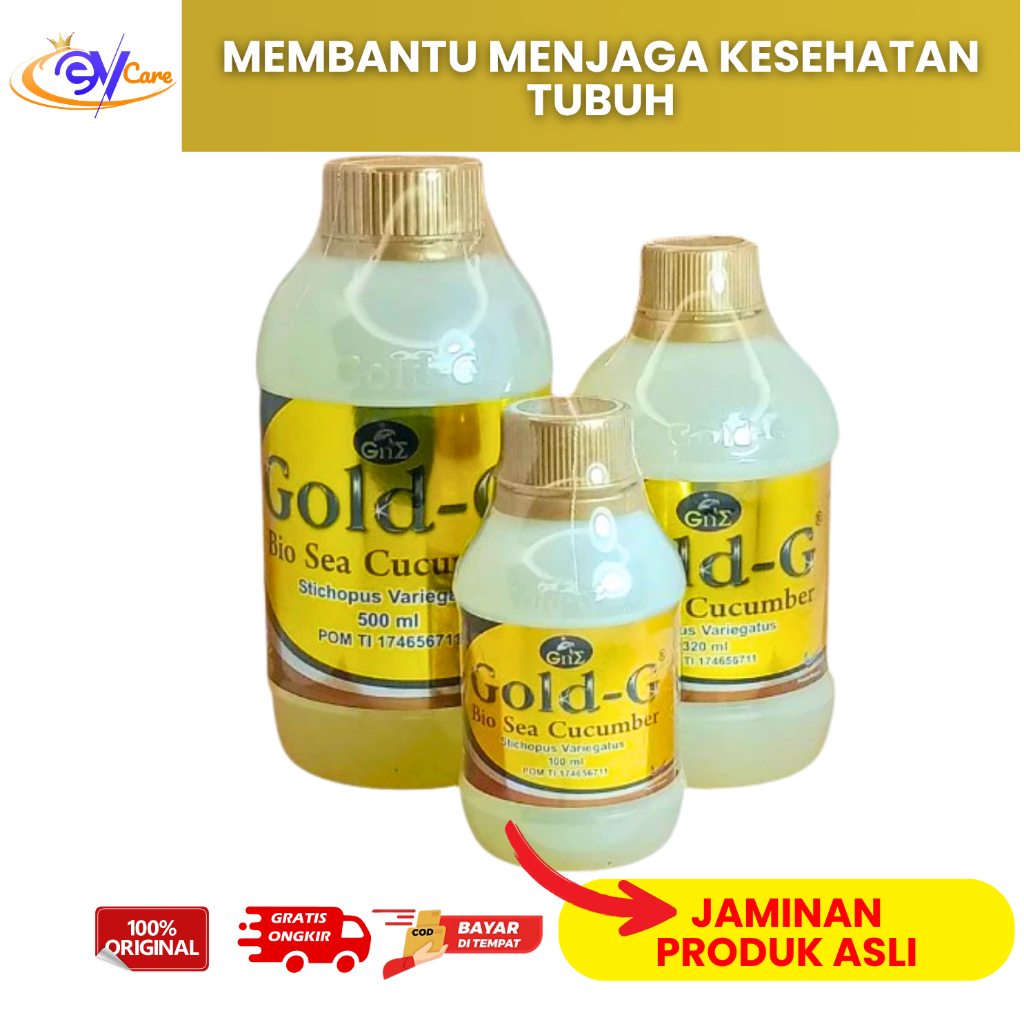

Gold G Bio Sea Cucumber Jelly Teripang Emas Asli Original 100 ML