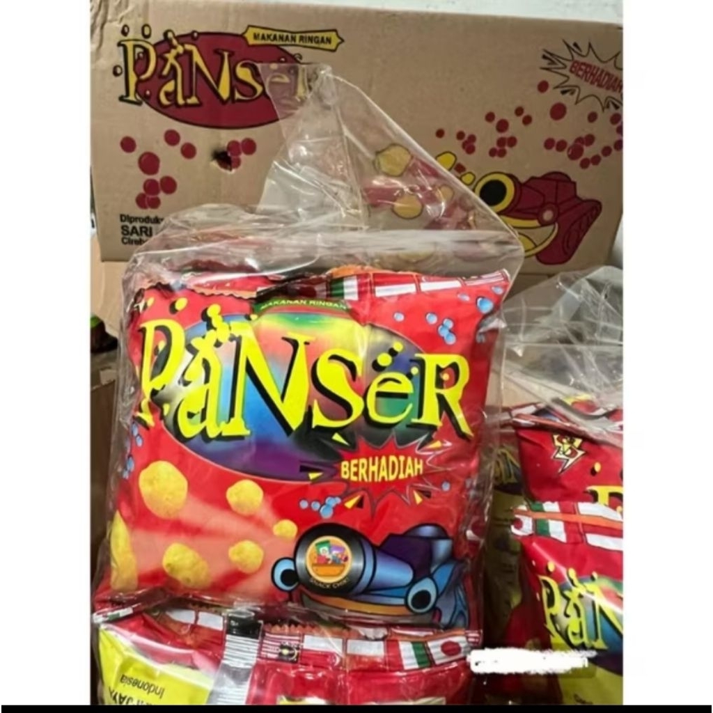 

snack ciki panser rasa kari, 1Dus isi 40PCS(BERHADIAH)