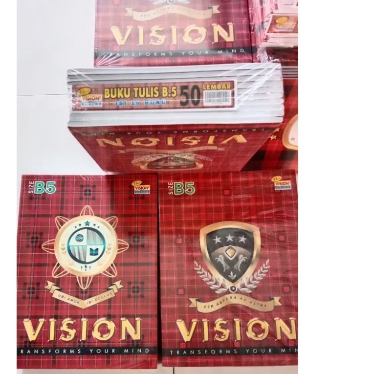 

Buku Tulis VISION BOXY B5 50 lembar isi 10 buku