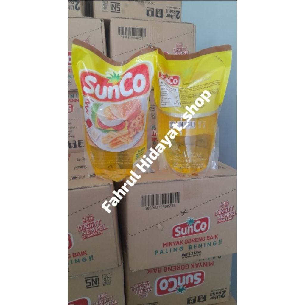 

minyak goreng sunco reffil 2ltr isi 6pcs/karton