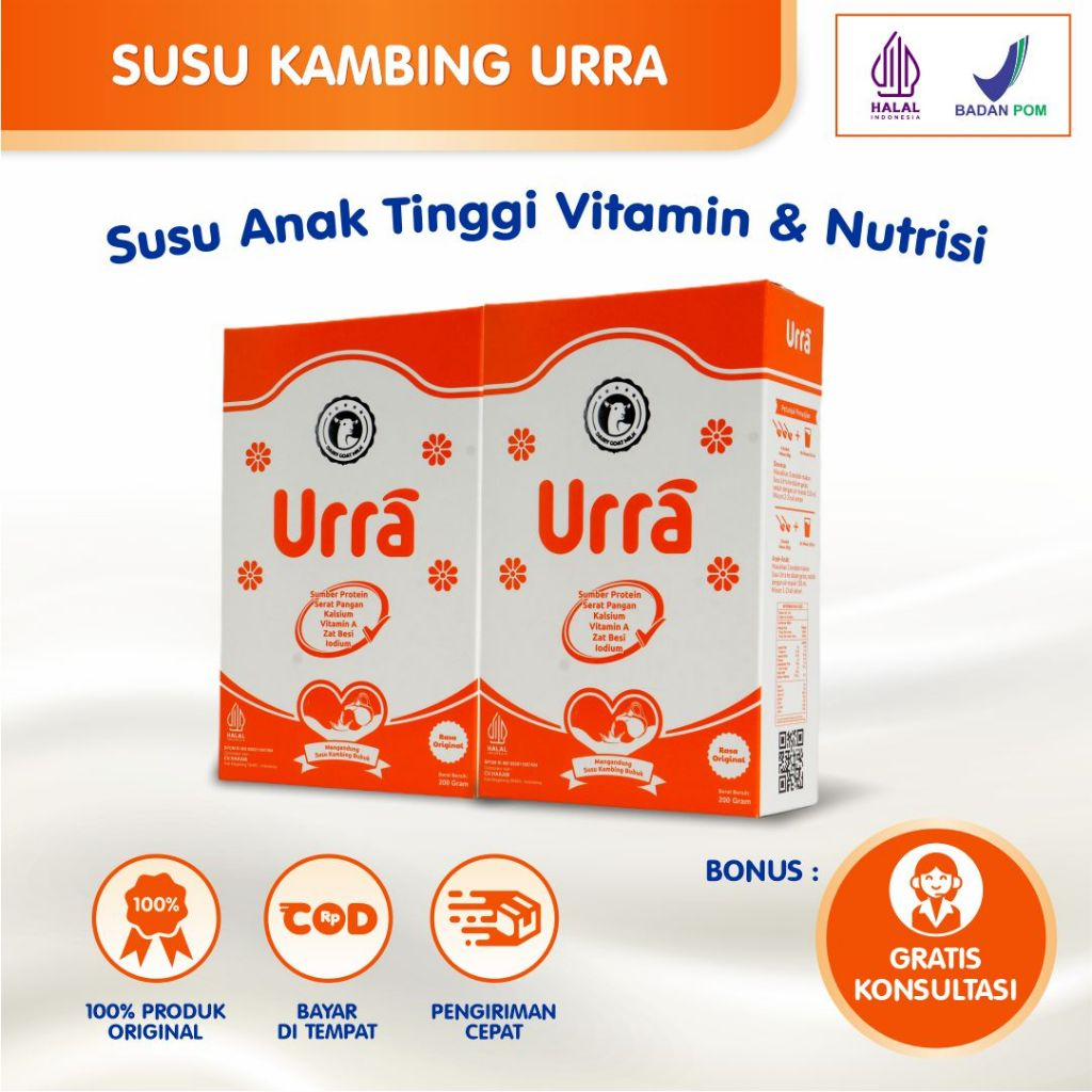 

Susu Urra 2 Box Lebih Hemat - Menambah Berat Badan Anak dan Meningkatkan Nafsu Makan Anak