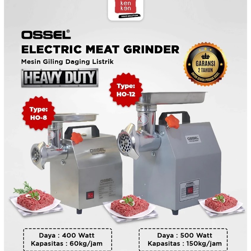 GILING DAGING LISTRIK HO8 Ossel Gilingan Daging Listrik Giling Kacang Bumbu Pecel Gilingan Daging Mu