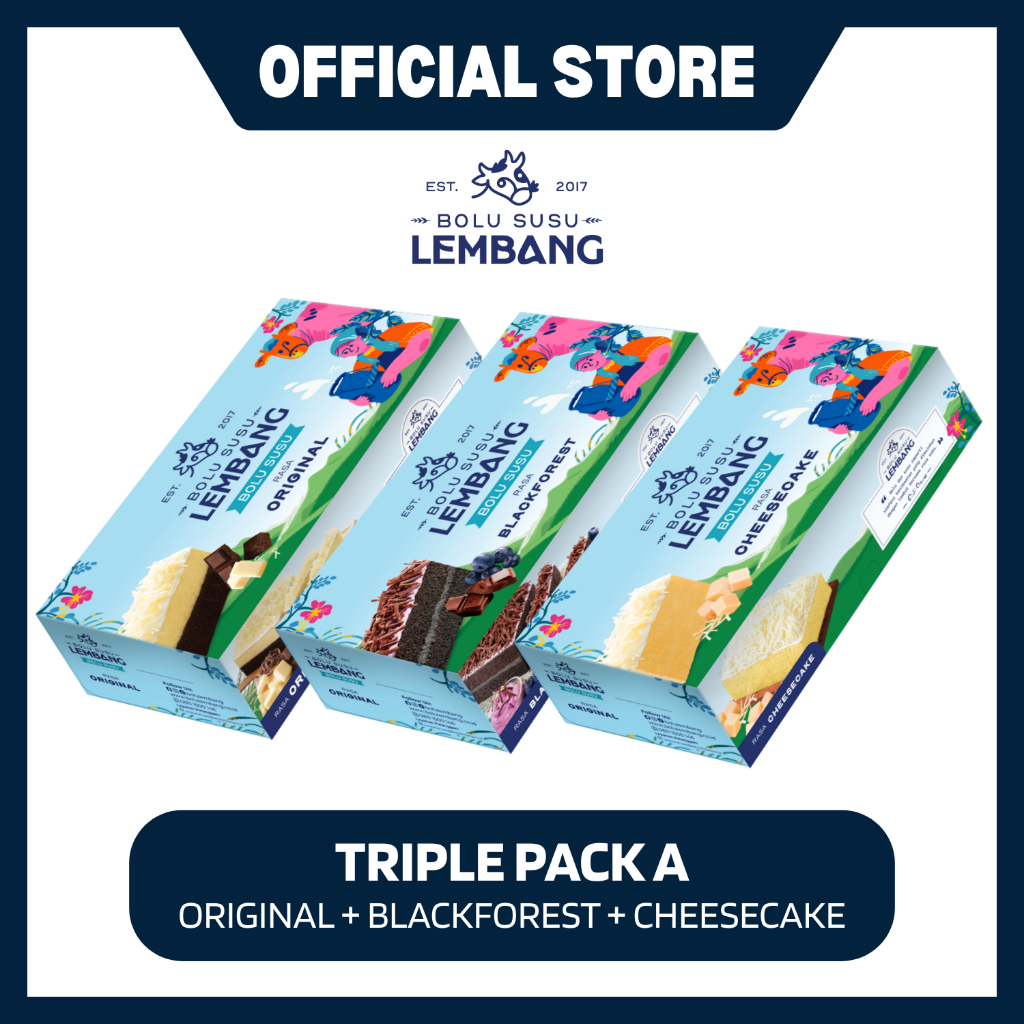 

Triple Pack A (Reguler - Original + Blackforest + Cheese Cake)