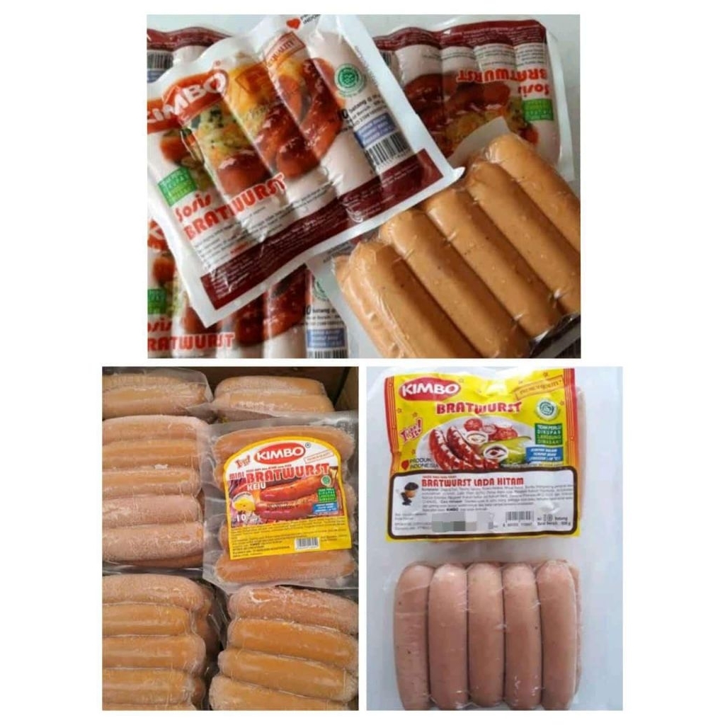 

Kimbo Sosis Bratwurst 500 gram Isi 10