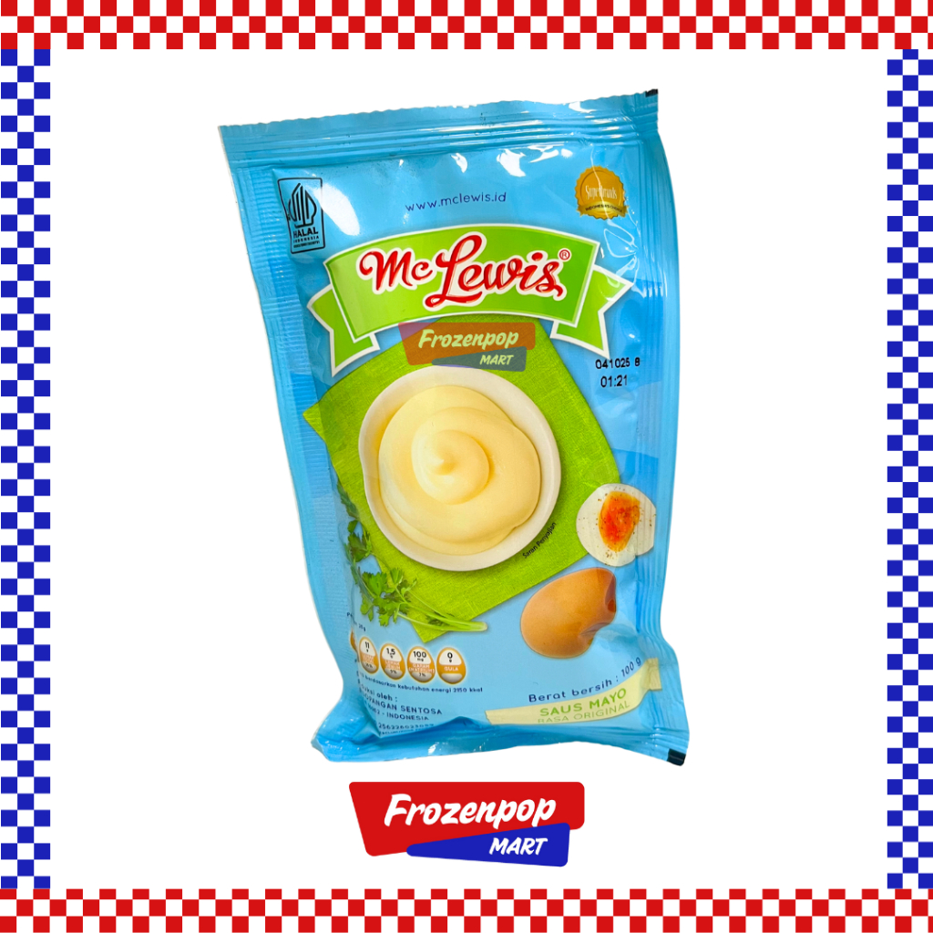 

Mc Lewis Mayonnaise Original Satchet 100gr / Mc Lewis Saus Mayo Mayones Mayonaise Original