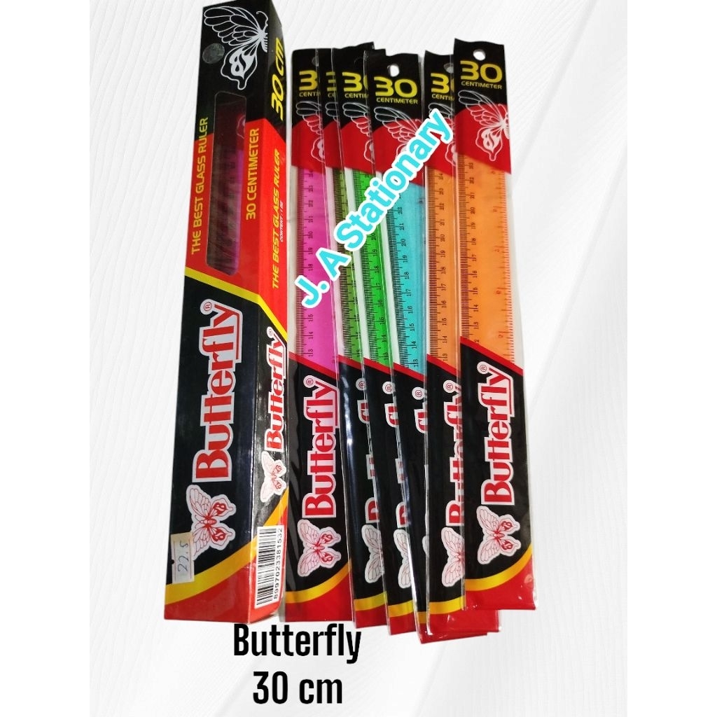 

Penggaris plastik Butterfly 30 cm