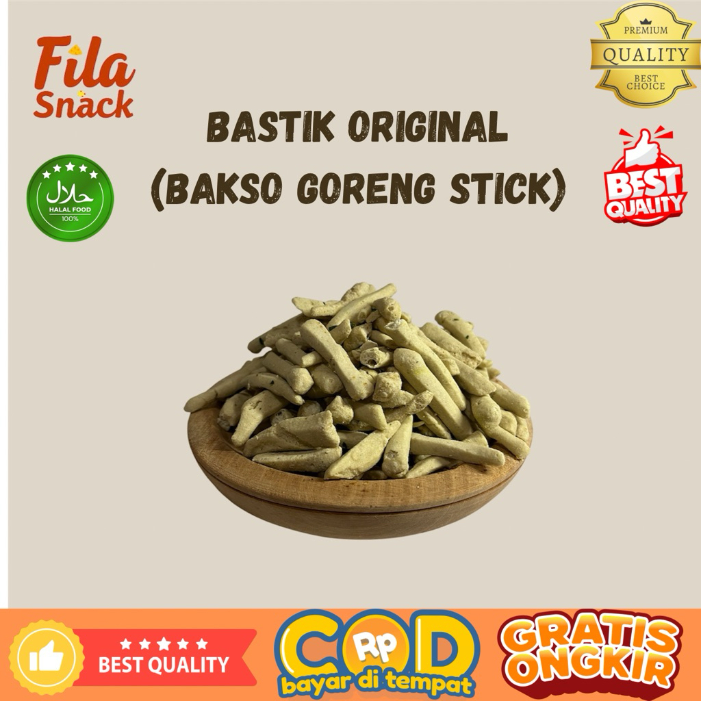 

BASTIK Bakso Goreng Stick 200gr / 500gr – Snack Renyah Asin Gurih | Camilan Kekinian Nagih!