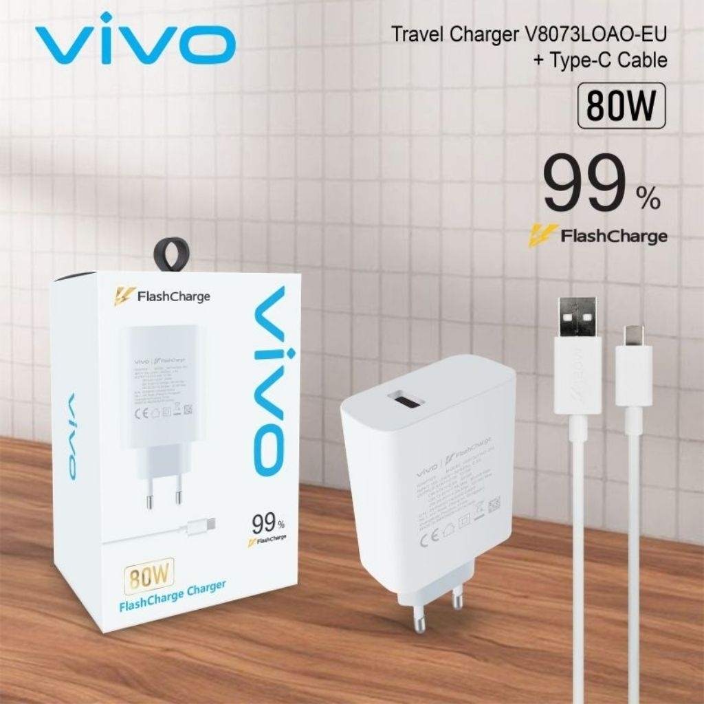 CHARGER ORIGINAL VIVO AK933(2.0A) / VIVO (3.0A) MIKRO USB / VIVO (3.0A) TYPE-C / VIVO 33W TYPE-C (V3