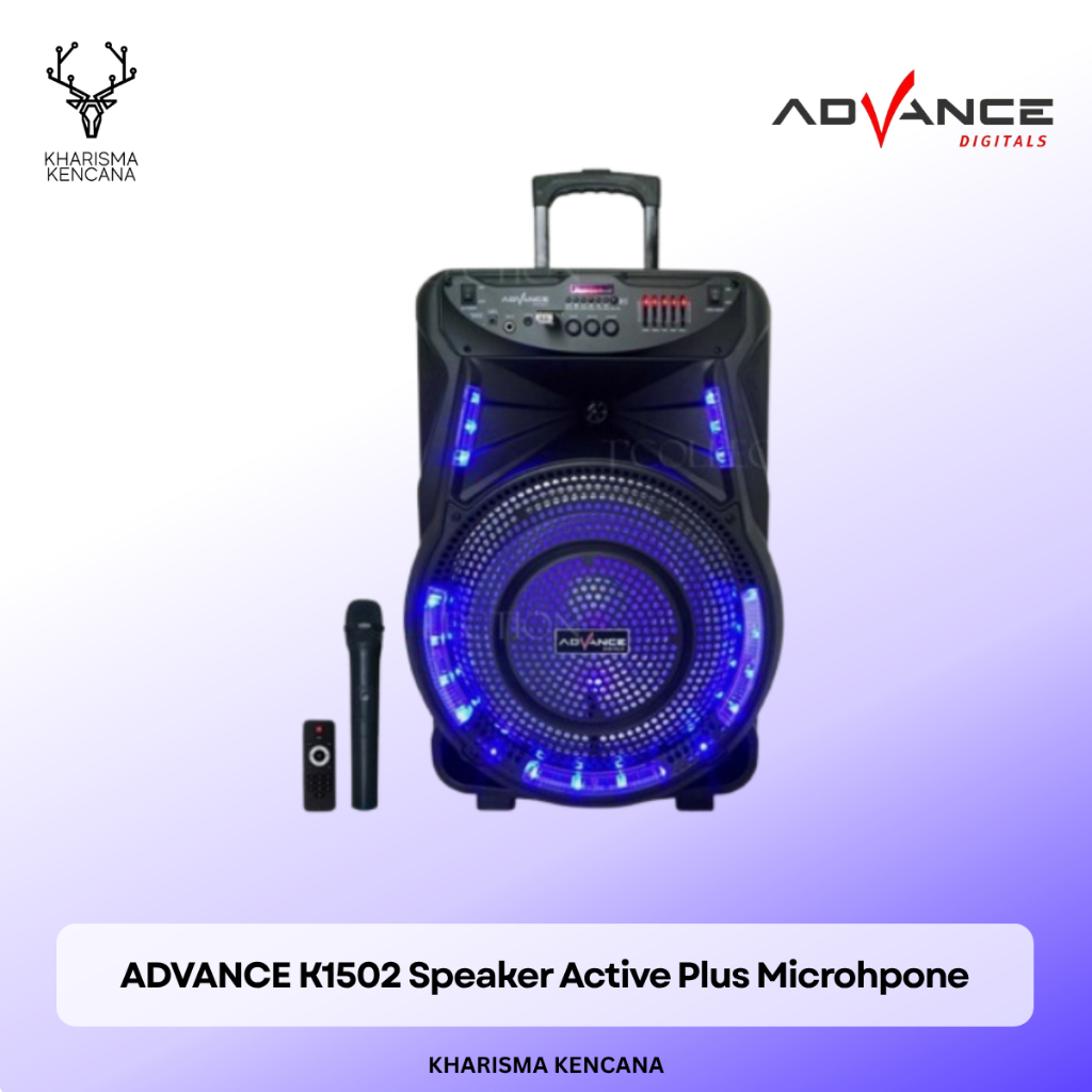 ADVANCE K1502 Speaker Active 15Inch Plus Microhpone