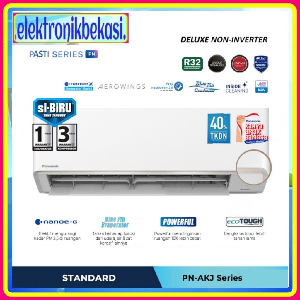 AC PANASONIC PN 18 AKJ / AC PANASONIC 2 PK SI BIRU / PANASONIC PN18AKJ AC  SI BIIRU 2 PK