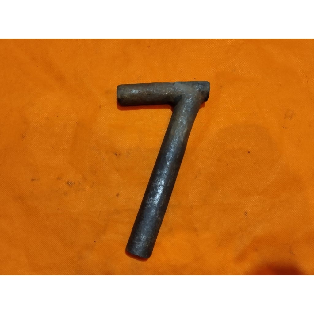 Seatpost cagak sadel sepeda onthel tua model angka 7 untuk Fongers tua Simplex tua Gazelle tua Ralei