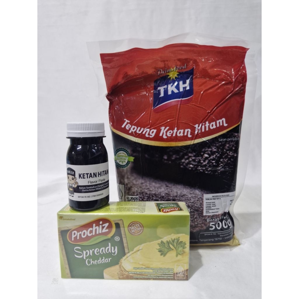 

Paket Bolu Ketan Hitam Lumer Viral (Tepung Ketan Hitam, Pasta Ketan Hitam, Prochiz Spready)