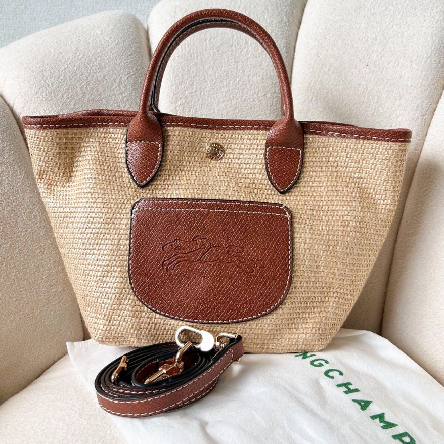 Tas Wanita Simple Daily Handbag With Long Strap Longchamp Premium Trendy