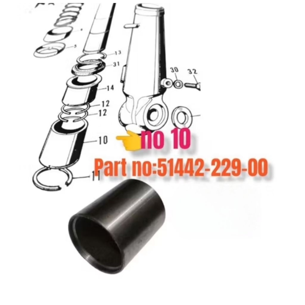 Bosh As Shock CB100 / GL100 / CB 125 bos sok
