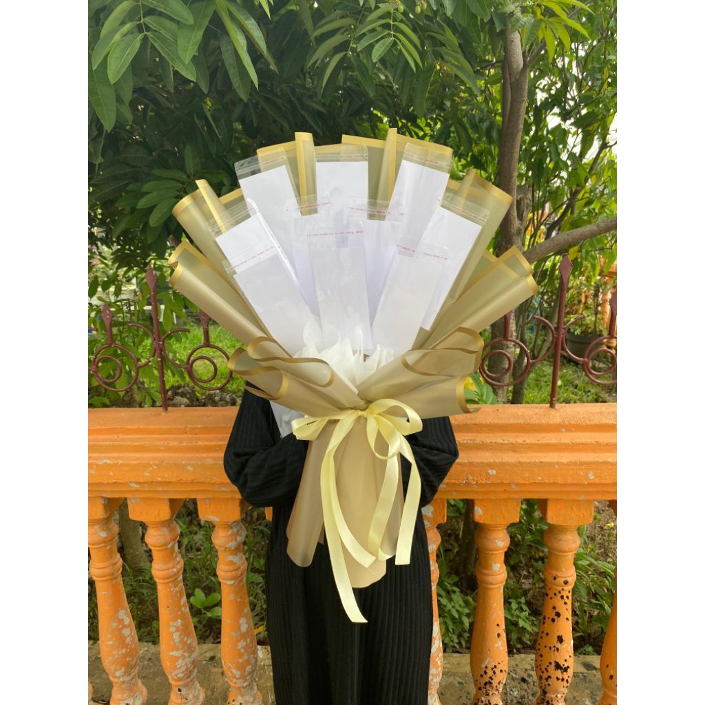 kerangka money bouquet| buket uang| 10 Lembar