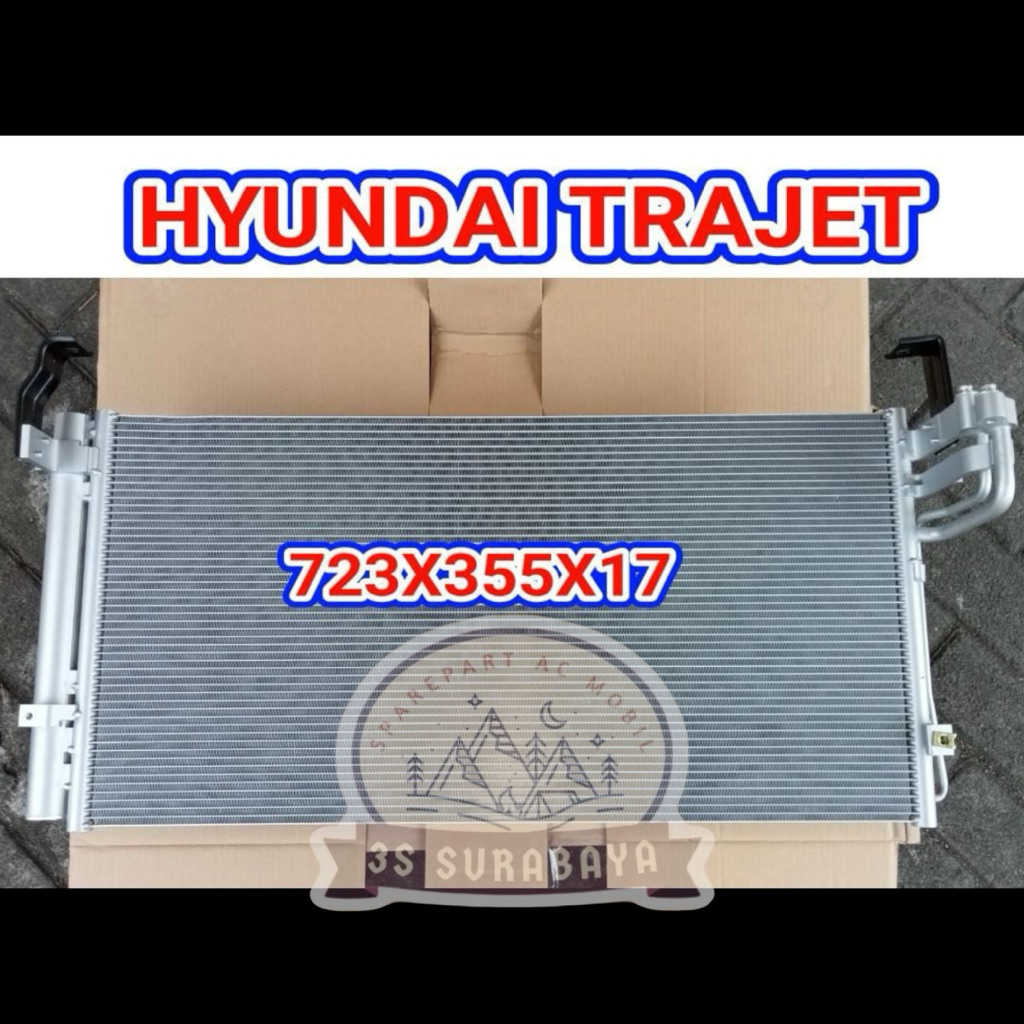 Kondensor Hyundai Trajet 1999-2008 Ac mobil Condensor (Baru/New)