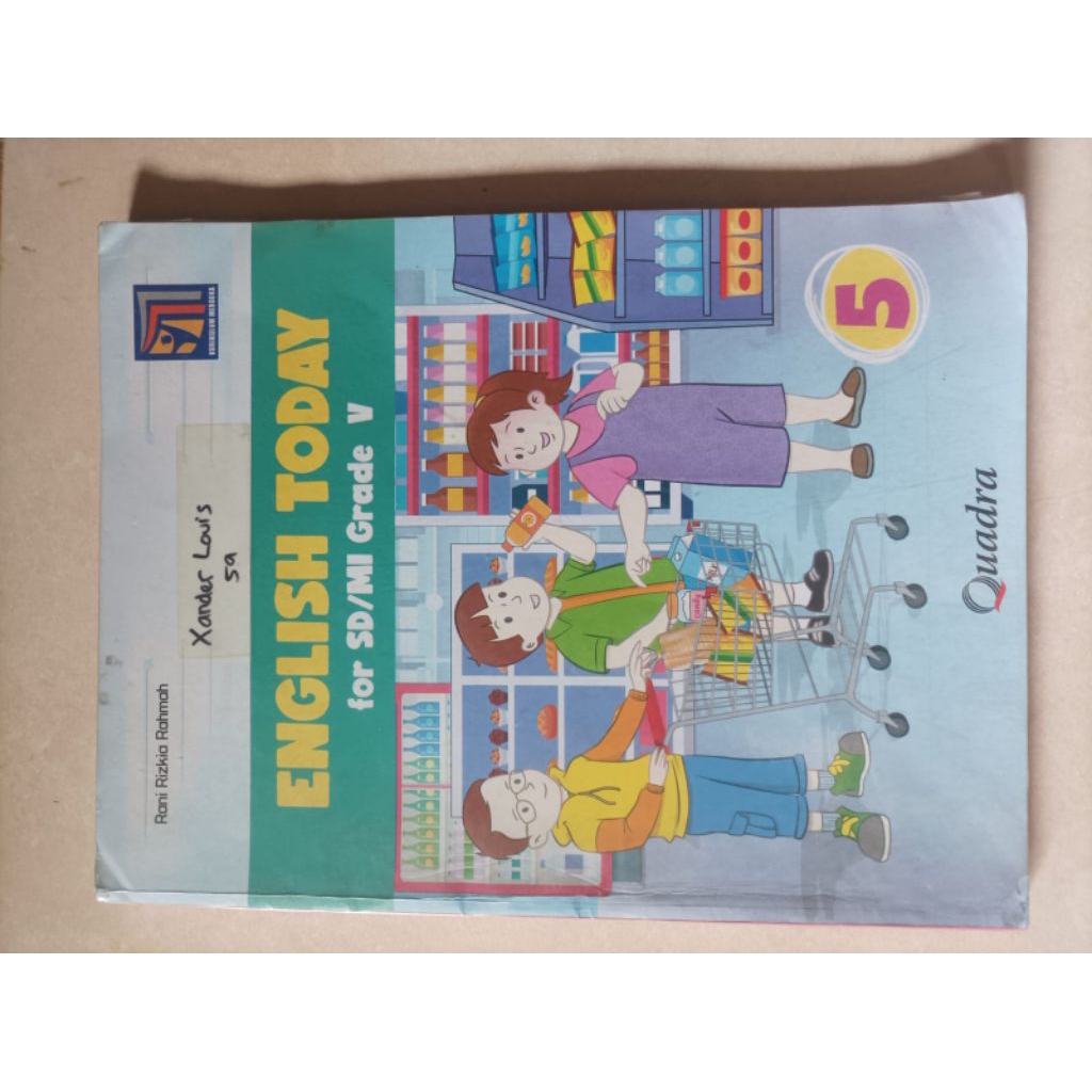 Buku English today kelas 5 penerbit Quadra