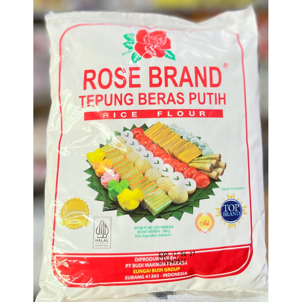 

ROSE BRAND Tepung Beras Putih ( Rice Flour ) 500GR