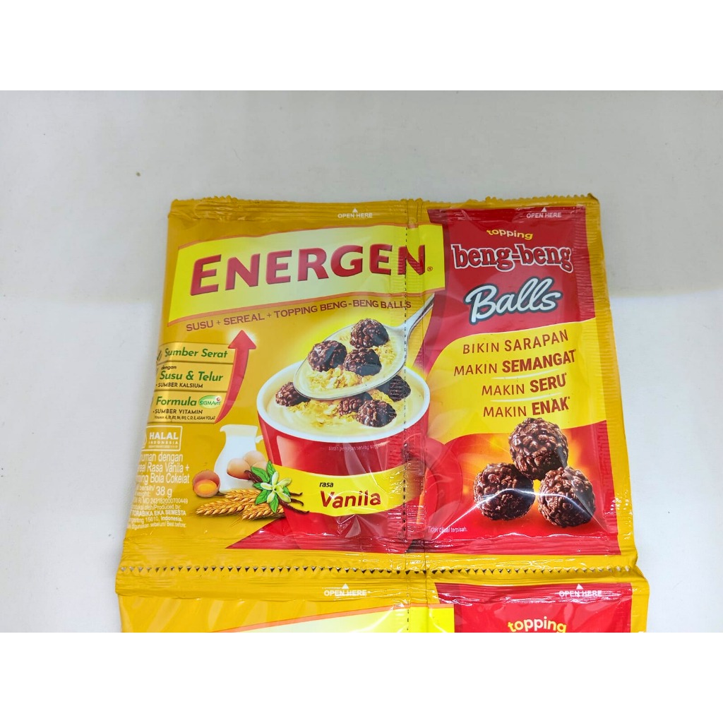 

Ygshop17 Energen Vanilla With Topping Beng-Beng Balls 10 Sachet @38 Gr