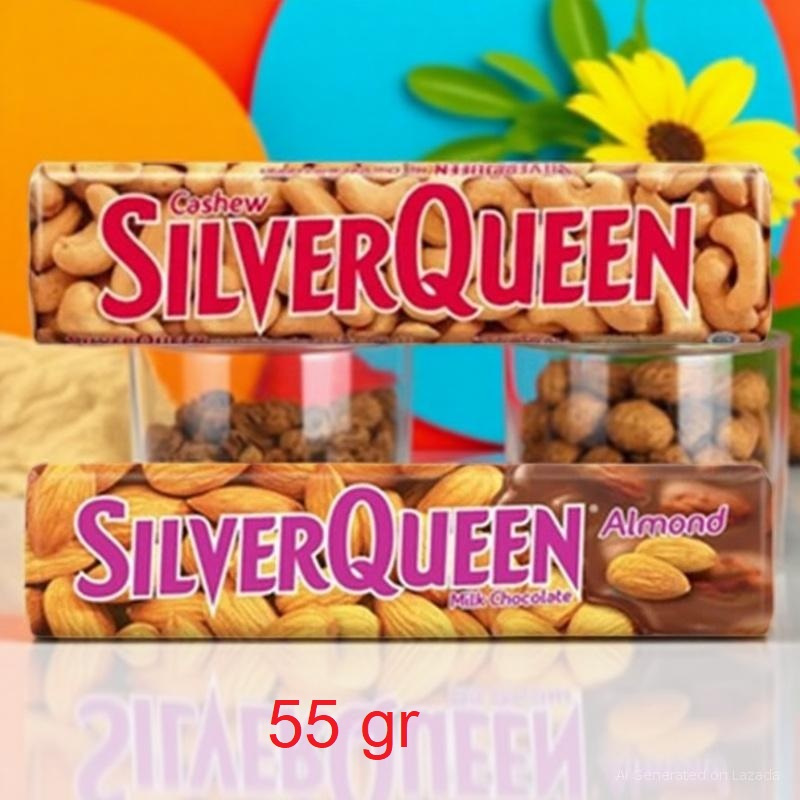 

SILVERQUEEN CASHEW 55gr delfi silver queen kacang mede silver queen almond 55g