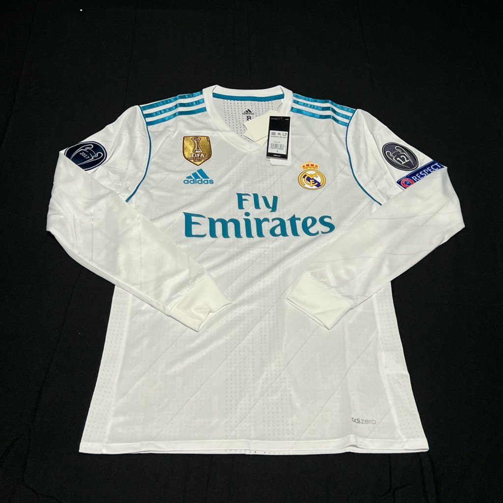 Jersey Real Madrid Home 2017/2018 Long Sleeve - Player Issue
