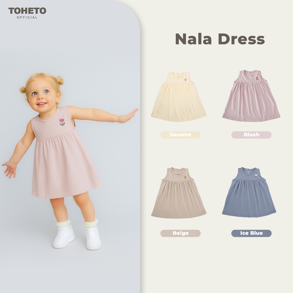 Toheto - Nala Dress - Anak Perempuan 1-4 Tahun