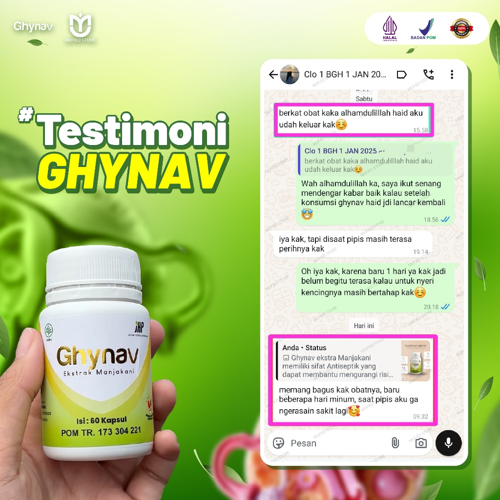 Banikko76 Ghynav Herbal Miss V Wanita Ekstra Manjakani Solusi Kewanitaan