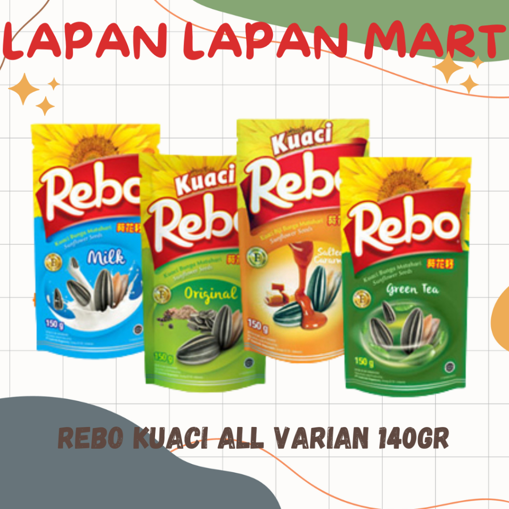 

REBO Kuaci Biji Bunga Matahari All Varian 140gr