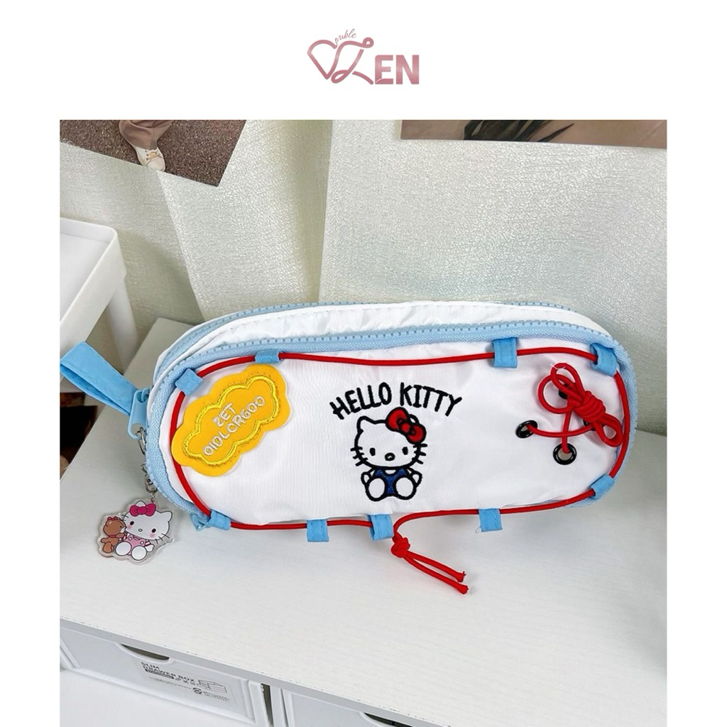 

double.zen ಇ. Hello Oceans Series Dolphin Sea Star Shell Pencil Case (Tepak Kotak Tempat Penyimpanan Pensil lucu tas sekolah stationary storage bag)