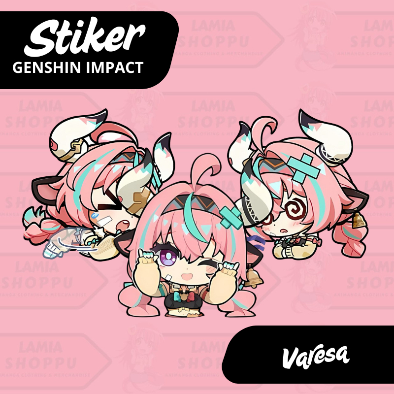 

Stiker Varesa Genshin Impact | Sticker Varesa GI | Stiker Laptop Vinyl Anti Air