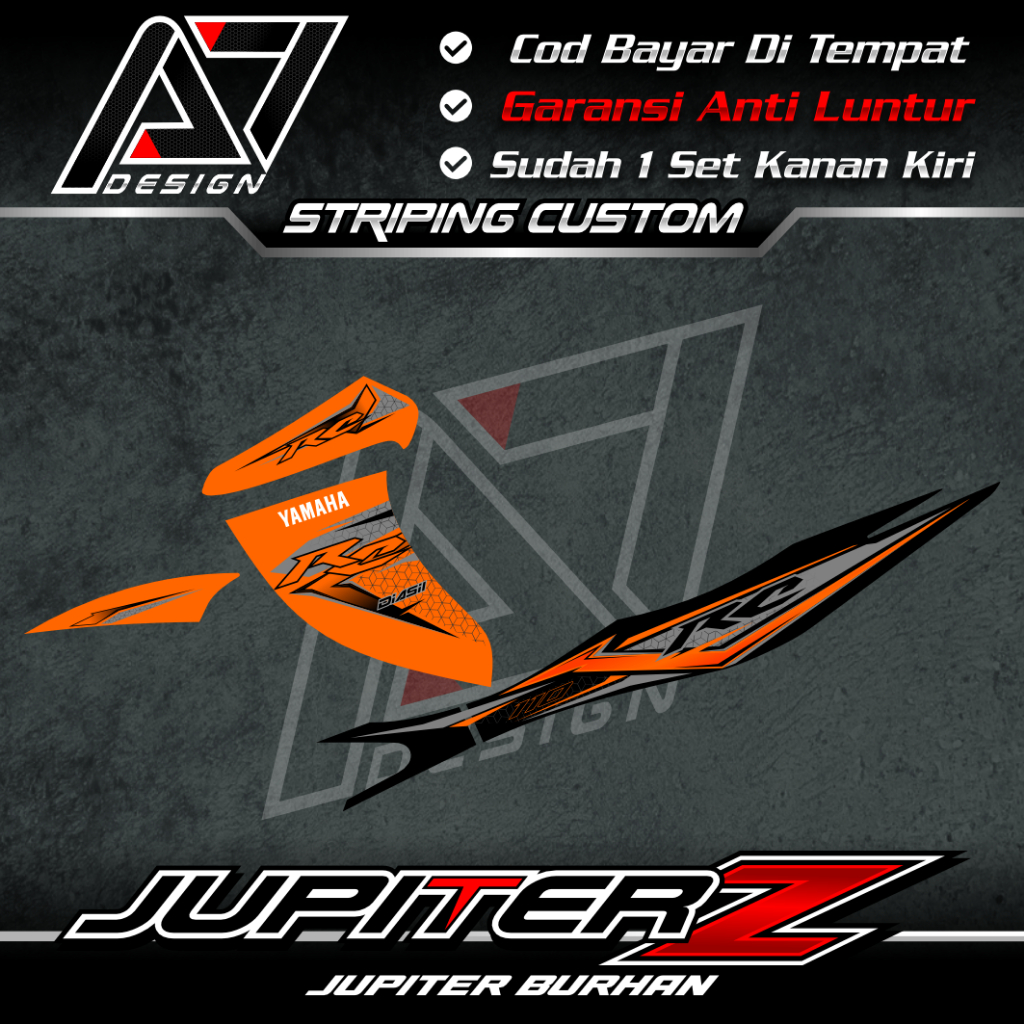 striping simple jupiter z striping jupiter z sticker jupiter z striping 5tp modifikasi