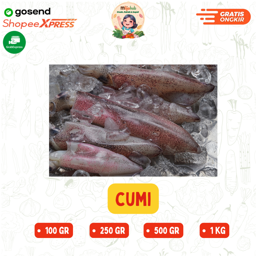 

Cumi - Pengiriman Instan - Fresh Mlijohub Malang