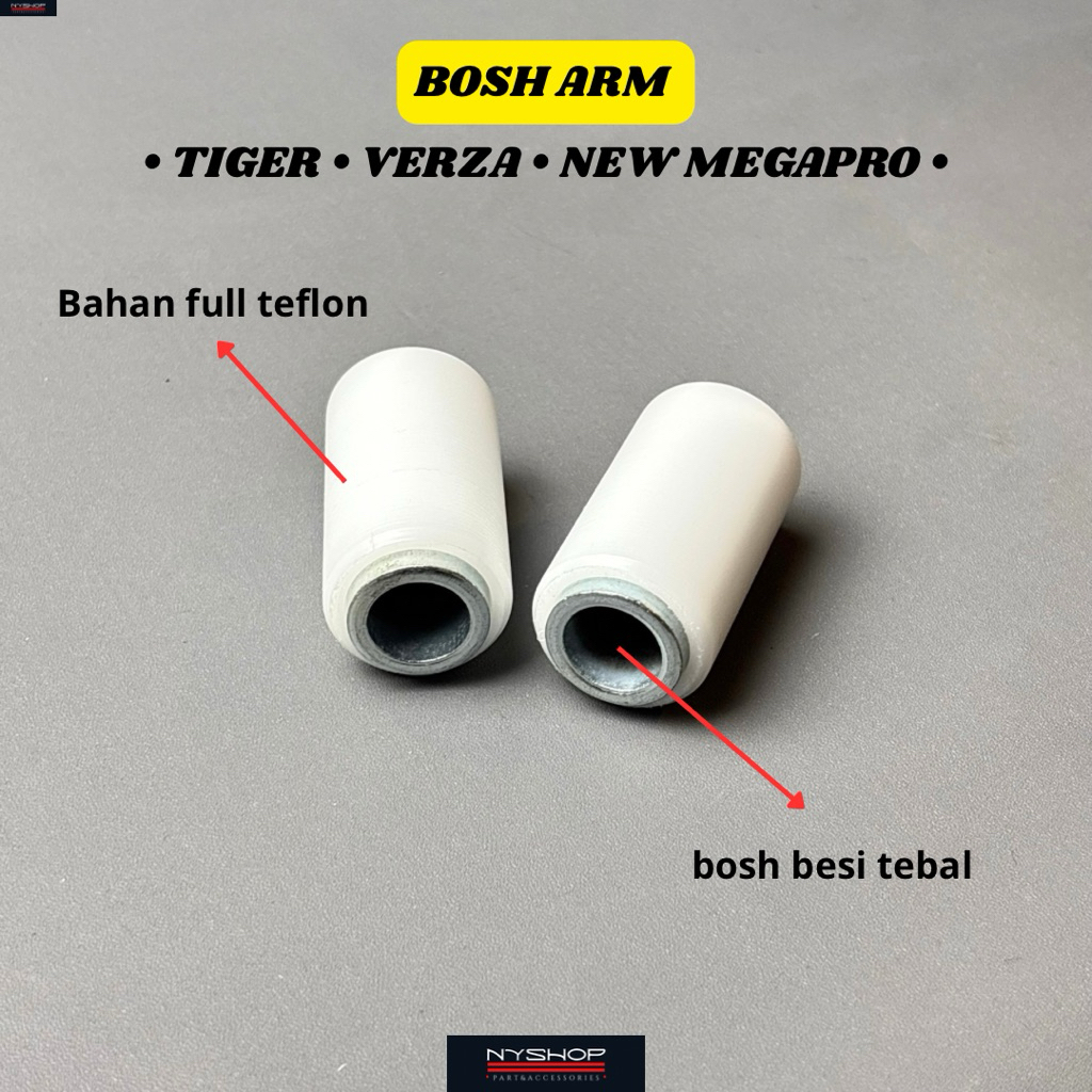 Bosh Arm Tiger Verza New Megapro Monoshock Bahan Teflon Pnp Swing Arm Original