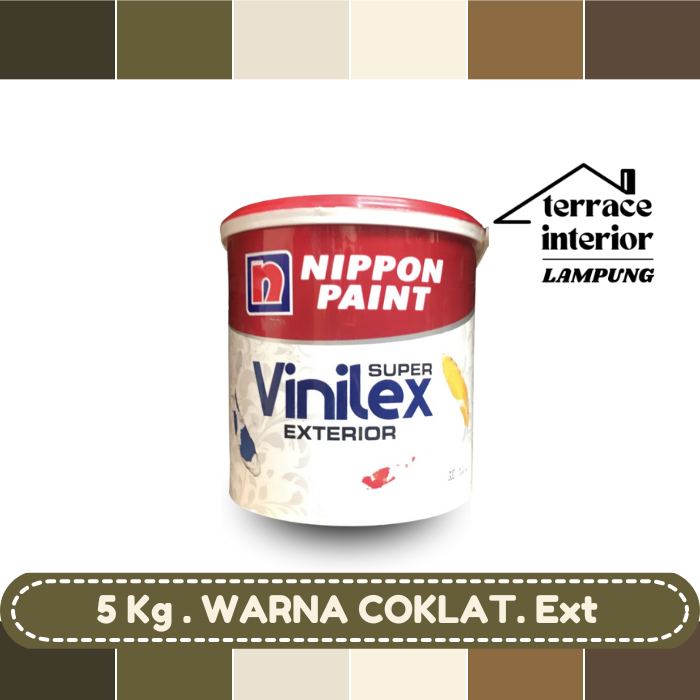 Cat Tembok Vinilex Exterior Coklat 5 Kg