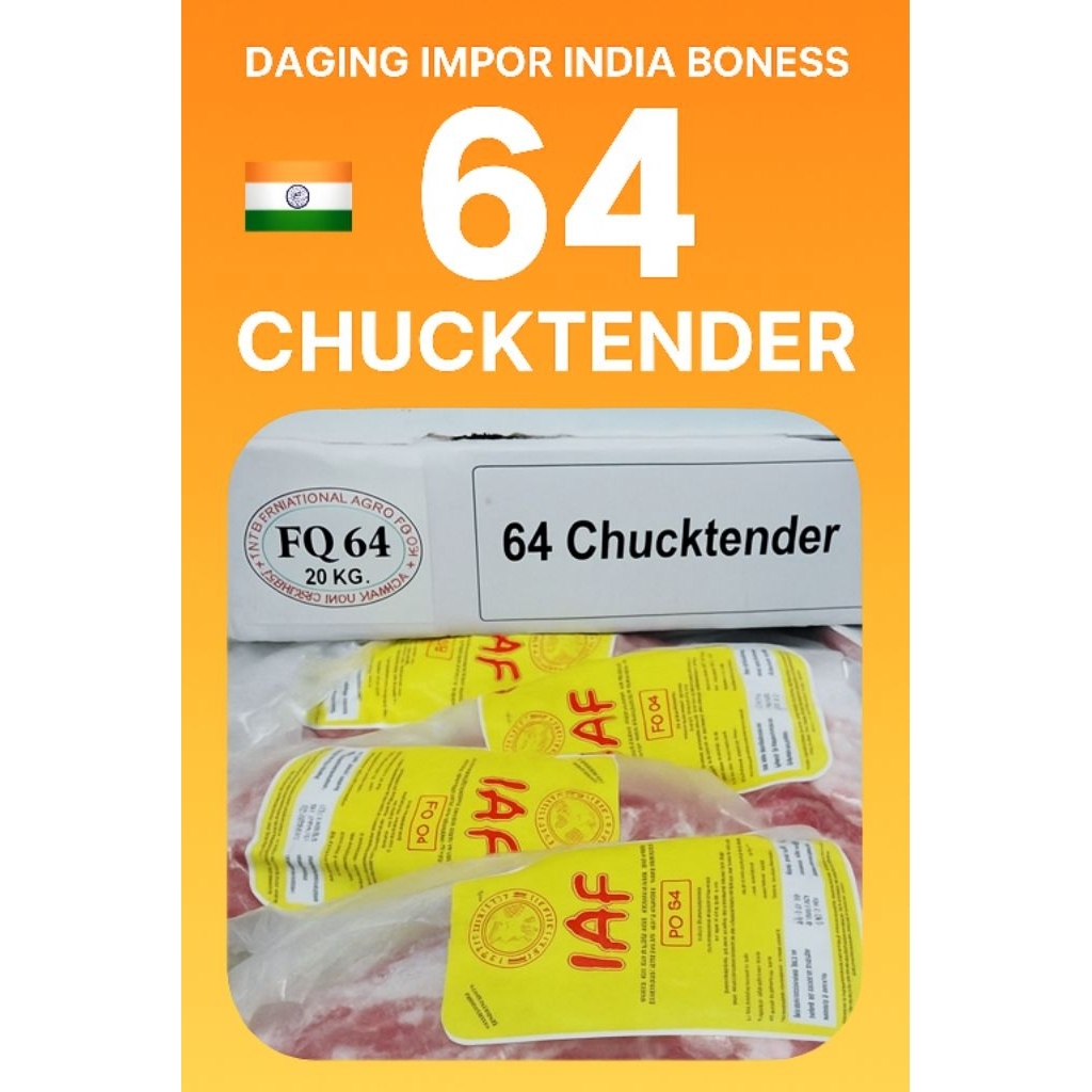 

Daging Import India Tanpa Tulang 64 IAF - Chucktender IAF 20kg/1box - Daging import - Daging Kerbau