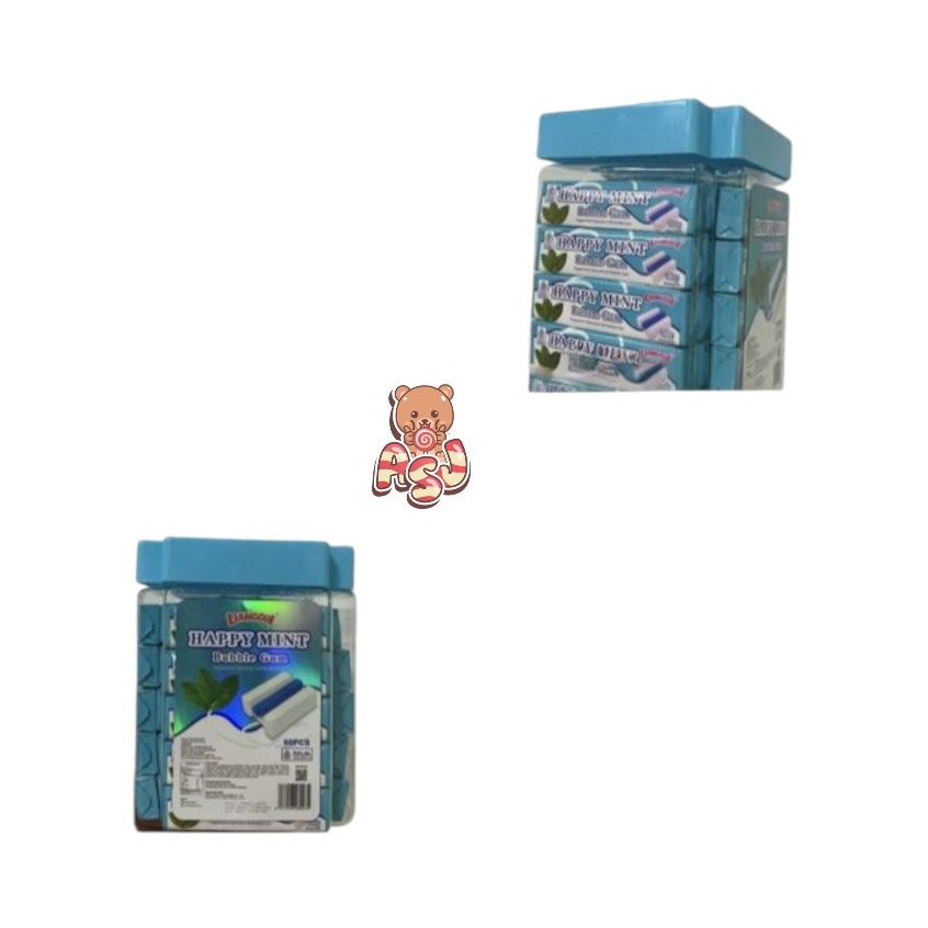 

LIANGGUI HAPPY MINT BUBBLE GUM ISI 50